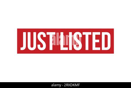 Just listed stamp Stock Vector Images
