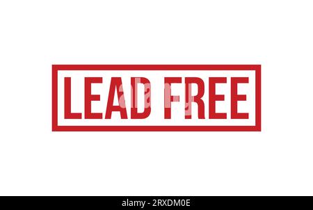 Red Lead Free Rubber Stamp Seal Vector Stock Vector Image & Art - Alamy