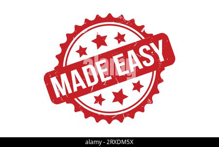 Made Easy rubber grunge stamp seal vector Stock Vector