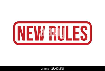 New Rules Rubber Stamp Seal Vector Stock Vector