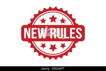 New Rules rubber grunge stamp seal vector Stock Vector