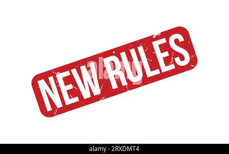 New Rules rubber grunge stamp seal vector Stock Vector