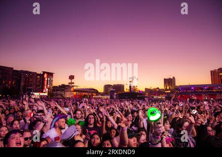 Las Vegas, USA. 23rd Sep, 2023. Atmosphere during day two of the Life is Beautiful Music Festival held in Downtown Las Vegas, NV on Sept. 23, 2023. (Photo by Alive Coverage/Sipa USA) Credit: Sipa USA/Alamy Live News Stock Photo