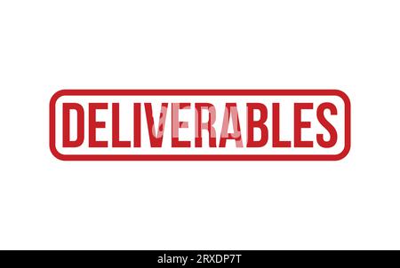 Red Deliverables Rubber Stamp Seal Vector Stock Vector Image & Art - Alamy