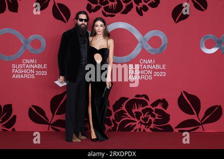Tamara Kalinic, Filippo Testa attends the CNMI Sustainable Fashion