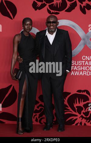 Edward Enninful, Adut Akech attend the CNMI Sustainable Fashion Awards ...