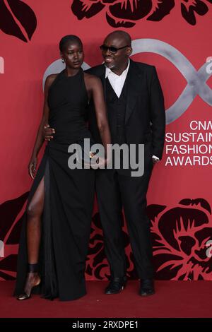 Edward Enninful, Adut Akech attend the CNMI Sustainable Fashion Awards ...