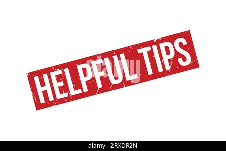 Helpful Tips Rubber Stamp Seal Vector Stock Vector