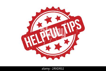 Helpful Tips rubber grunge stamp seal vector Stock Vector