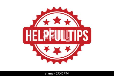 Helpful Tips rubber grunge stamp seal vector Stock Vector