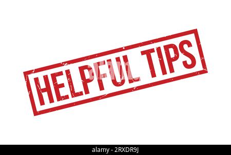 Helpful Tips Rubber Stamp Seal Vector Stock Vector