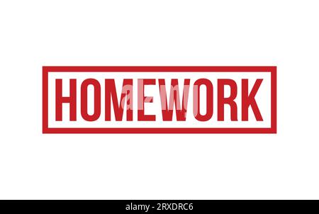 Red Homework Rubber Stamp Seal Vector Stock Vector Image & Art - Alamy