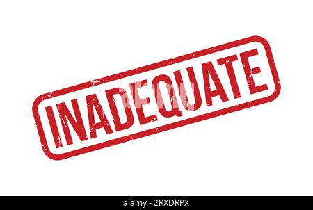 Red Inadequate Rubber Stamp Seal Vector Stock Vector Image & Art - Alamy