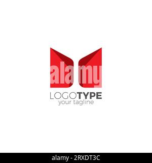 M Window Logo Design. Letter M Logo Stock Vector