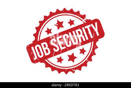 Job Security rubber grunge stamp seal vector Stock Vector