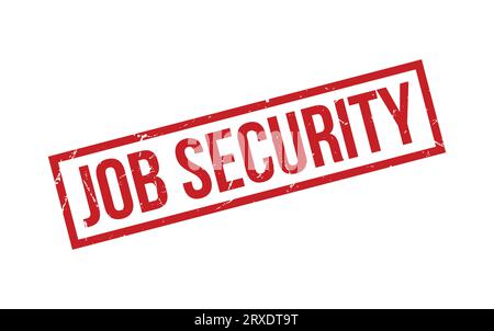 Red Job Security Rubber Stamp Seal Vector Stock Vector
