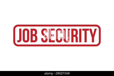 Red Job Security Rubber Stamp Seal Vector Stock Vector