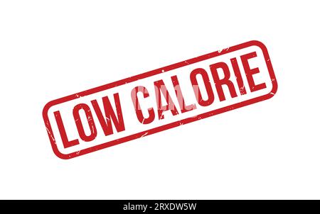 Red Low Calorie Rubber Stamp Seal Vector Stock Vector