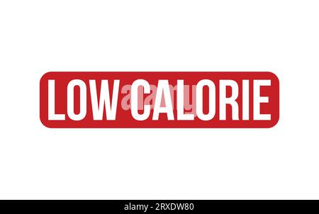 Red Low Calorie Rubber Stamp Seal Vector Stock Vector