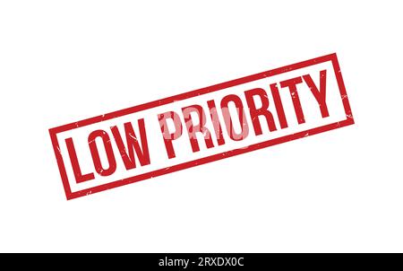 Low Priority Rubber Stamp Seal Vector Stock Vector