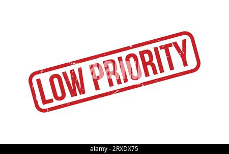 Low Priority Rubber Stamp Seal Vector Stock Vector