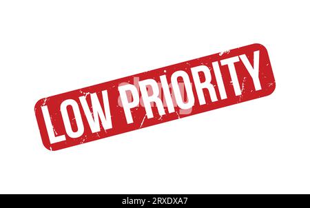 Low Priority rubber grunge stamp seal vector Stock Vector