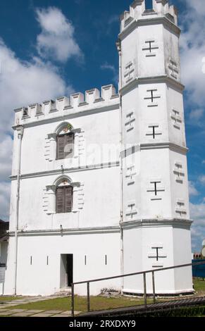 Fort Margherita built in 1879 to guard Kuching’s river approaches from pirates and named after White Rajah Charles Brooke’s wife, Ranee Margaret, Stock Photo