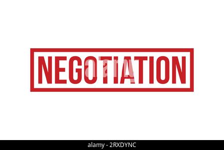 Negotiation Rubber Stamp Seal Vector Stock Vector