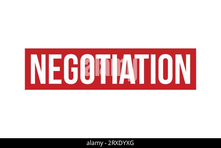 Negotiation Rubber Stamp Seal Vector Stock Vector