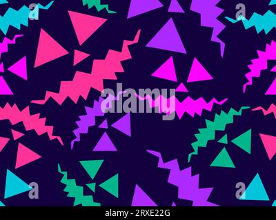 Halloween seamless pattern with scary faces. Colorful pumpkin faces carved for Halloween. Happy Halloween October 31st, Jack-O-Lantern. Design for wal Stock Vector