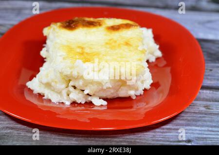 Baked Egyptian rice or Roz muammar's combination of rice, fresh cream ...