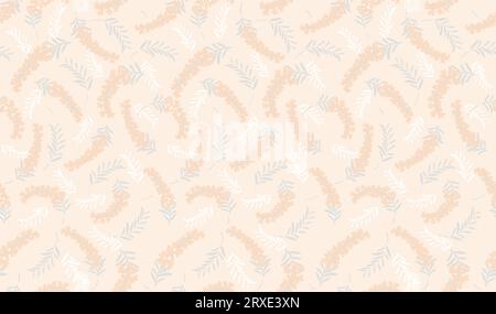 Vector Seamless Floral Pattern Illustration. Horizontally And Vertically Repeatable. Stock Vector