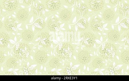 Vector Seamless Floral Pattern Illustration. Horizontally And Vertically Repeatable. Stock Vector
