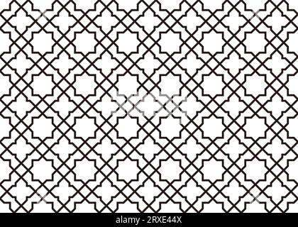 Horizontally And Vertically Repeatable Vector Seamless Damask Vintage Pattern. Stock Vector