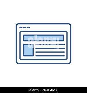 Site related vector icon. Isolated on white background. Vector illustration Stock Vector