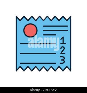 Sales Receipt related vector icon Stock Vector