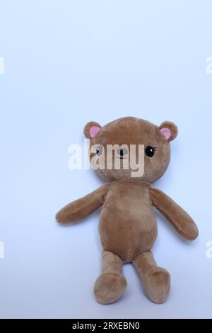 teddy bear on white background Stock Photo