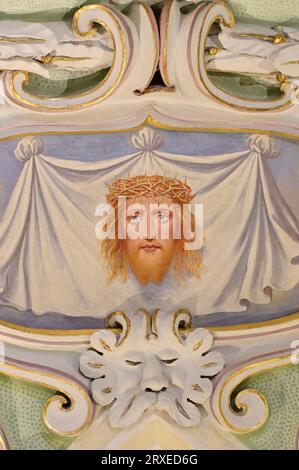 Klosterneuburg, Lower Austria, Austria. Klosterneuburg collegiate church.  The Veil of Veronica Stock Photo