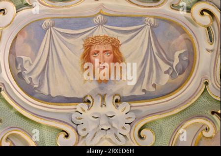 Klosterneuburg, Lower Austria, Austria. Klosterneuburg collegiate church.  The Veil of Veronica Stock Photo