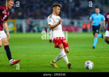 Stephan El Shaarawy of AS Roma during the Serie A match between Torino FC and AS Roma on September 24, 2023 at Olympic Grande Torino Stadium in Turin, Stock Photo