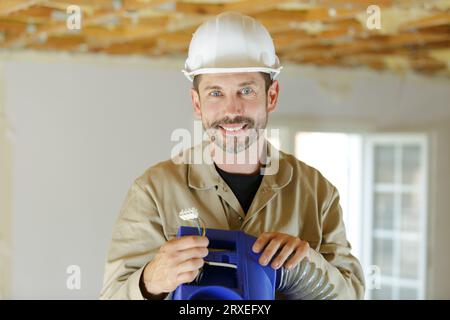 electrical engineers working on project Stock Photo
