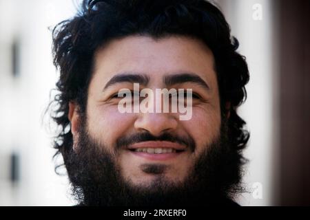 Young man smiling. Stock Photo