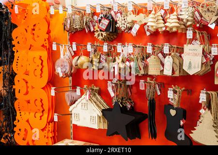 Hobby Craft Exeter Christmas and Halloween decorations on sale together September 2023 Stock Photo