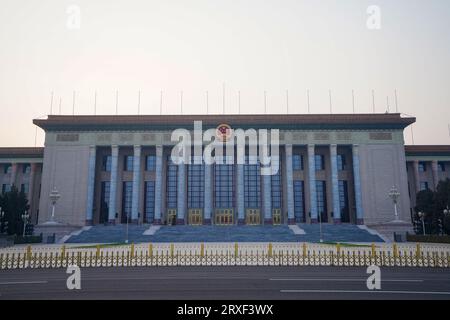 Beijing China, February 16, 2023: Great Hall of the People in Beijing. Stock Photo