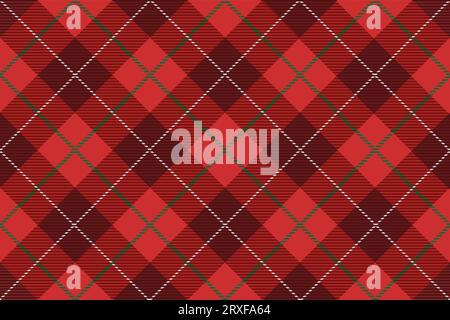 Horizontally And Vertically Repeatable Vector Seamless Tartan Plaid Illustration. Stock Vector
