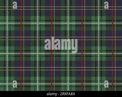 Horizontally And Vertically Repeatable Vector Seamless Tartan Plaid Illustration. Stock Vector