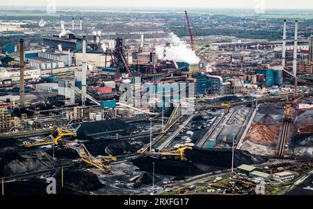 IJMUIDEN - The steel factory Tata Steel IJmuiden. ANP JEFFREY GROENEWEG  netherlands out - belgium