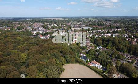 Aerial photo - Amersham On The Hill seen from the air. Buckinghamshire. UK. September 2023. Stock Photo