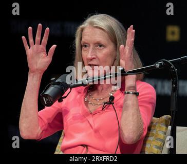 Austin, Texas, USA. 23rd Sep, 2023. MARY MCCORD, Former Principal Deputy Assistant Attorney General for National Security, participates in the recording of the ''Why is this Happening?'' podcast at the 2023 Texas Tribune Festival, the annual gathering of notables from the worlds of politics and public policy.(Credit Image: © Brian Cahn/ZUMA Press Wire) EDITORIAL USAGE ONLY! Not for Commercial USAGE! Stock Photo