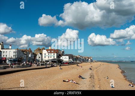 Deal,Sea Front,Beach,Promenade,Deal,Kent,England Stock Photo